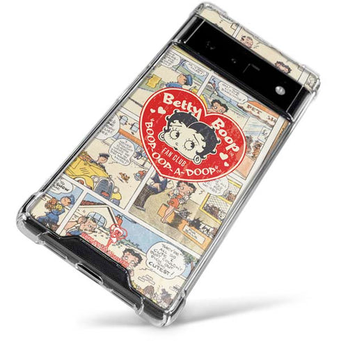 Betty Boop Comic Strip Google Pixel 6 Clear Case